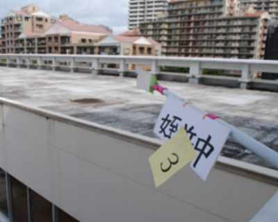 姪浜中　屋上