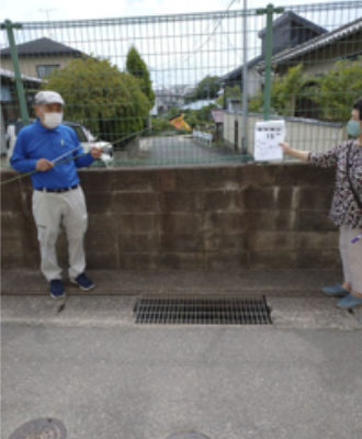 東花畑小　東側壁