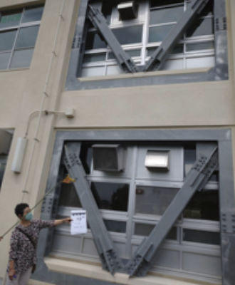 東花畑小　給食室耐震工事