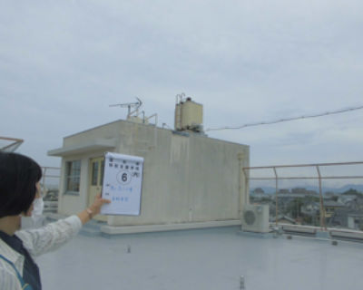 屋形原特別支援学校　屋上高下水槽