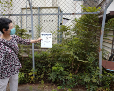 屋形原特別支援学校　消化水槽まわり