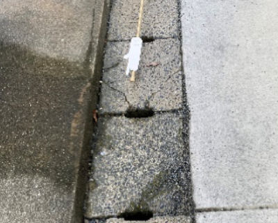 今宿小学校　側溝