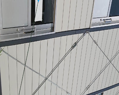 香住丘小学校　５年生仮教室　プレハブ