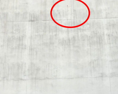 片江中学校　４階西壁サビ