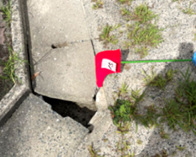 片江中学校　武道場入口側溝