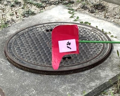 長尾中学校　プール東マンホールフタ