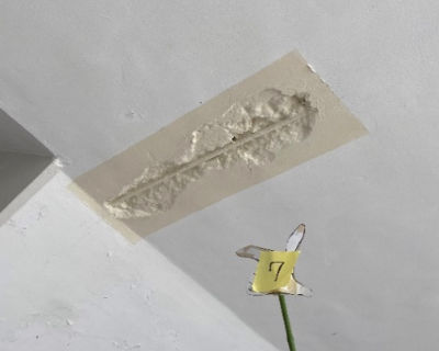 西福岡中学校　北校舎　4階階段の天井　数か所２