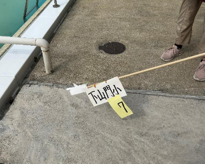 下山門小学校・プールサイド