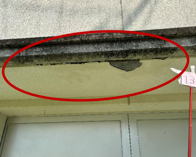 脇山小・体育用具室 出入口付近