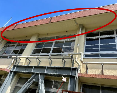 脇山小・教室付近