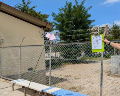 平尾中学校・プール周り