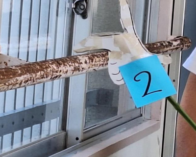 高取中学校・廊下 手すり