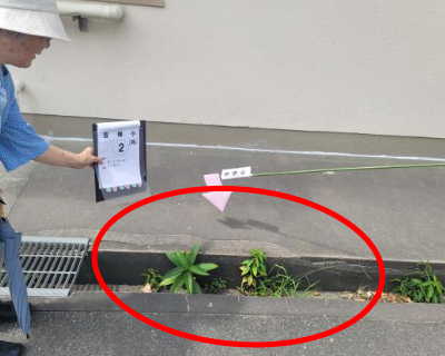 吉塚小学校・ひび割れ