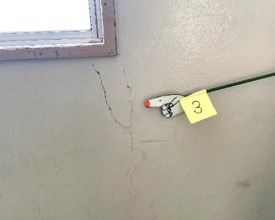 友泉中学校・3Ｆ 第1美術室前廊下