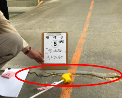 板付小・体育館南→中 連絡通路