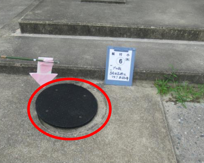 板付小・プール前