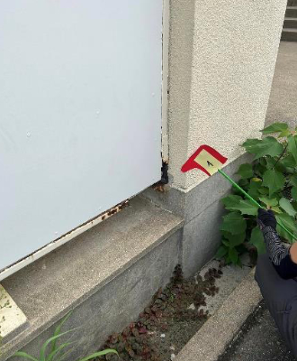 長尾小学校・校舎西側 外廊下