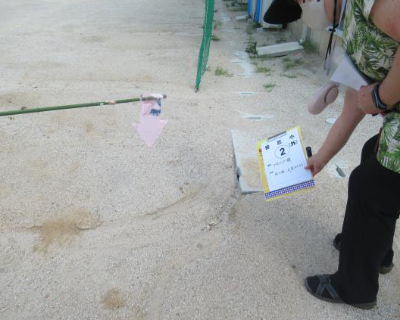 笹丘小・プレハブ横