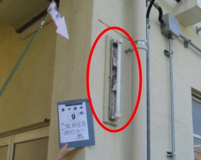 多々良中・北校舎角