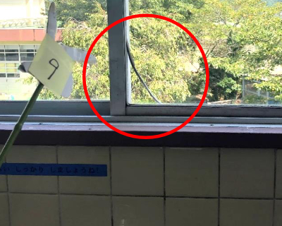 脇山小・南校舎 2階 手洗場