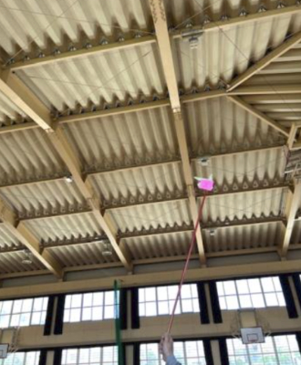 有田小学校・体育館　天井