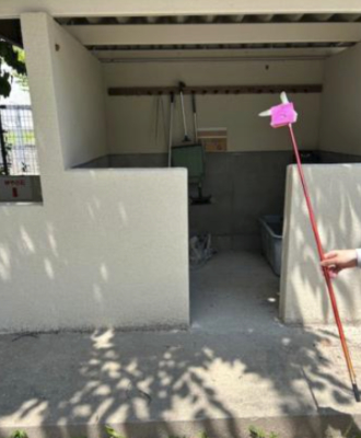 有田小学校・不燃物専用　ごみ捨て場