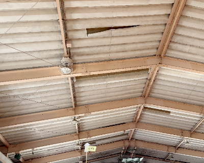 元岡小学校・体育館　天井