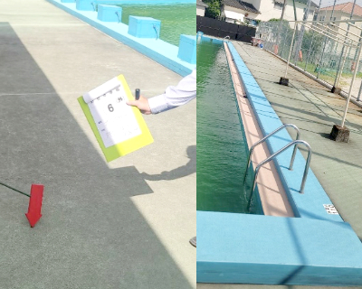 曰佐中学校・プールサイド