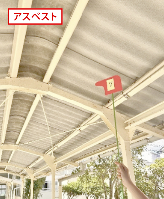 梅林中学校・渡り廊下（西側）